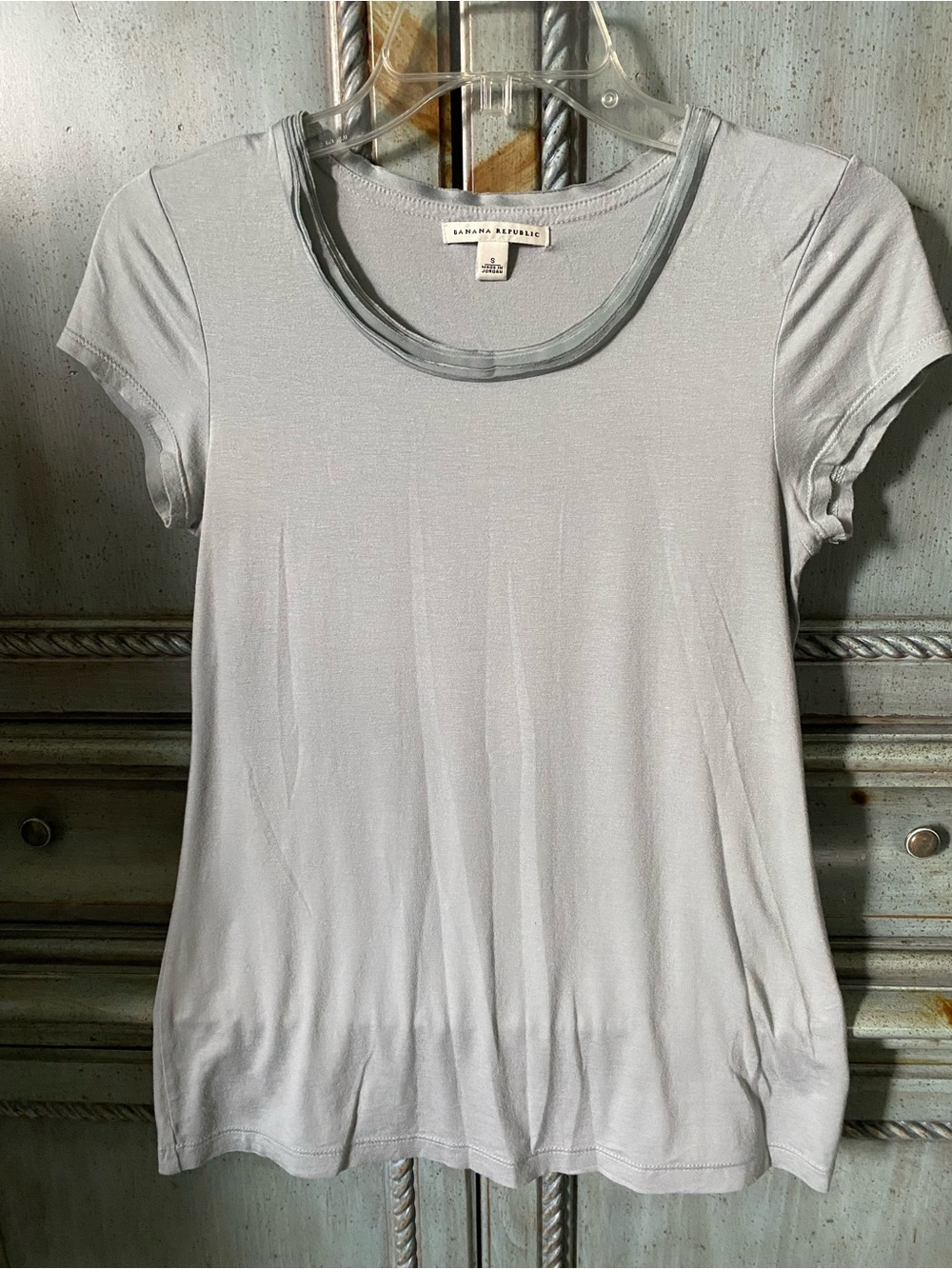 Banana Republic Light Green Short Sleeve Crewneck Tee